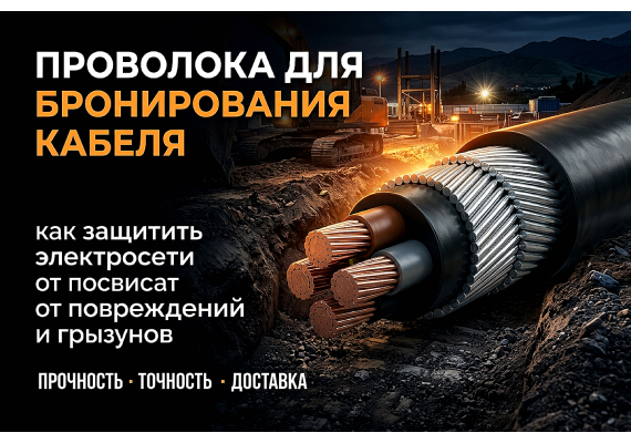 Проволока для бронирования кабеля: как защитить электросети от повреждений и грызунов