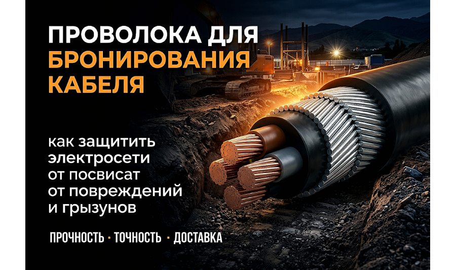 Проволока для бронирования кабеля: как выбрать защиту для сетей