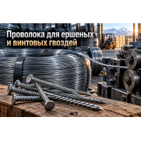 Проволока гвоздильная для ершеных и винтовых гвоздей: выбор стали, накатка профиля и расчет расхода