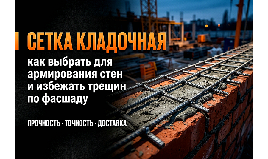 Сетка кладочная: как выбрать для армирования стен и избежать трещин