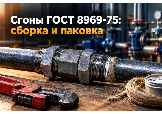 Сгоны стальные в сборе (ГОСТ 8969-75) и муфты ГОСТ 8966-75: выбор, уплотнение льном и монтаж на трубах ВГП