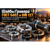 Шайба пружинная гровер ГОСТ 6402-70 и DIN 127: выбор исполнений (Н, Т, ОТ, Л), расчет упругости и монтаж в Алматы