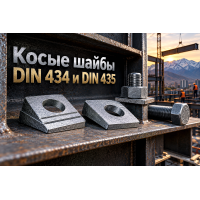 Шайбы косые стальные DIN 434 и DIN 435 для швеллеров и двутавров: подбор уклона (8%, 10%, 14%), защита болтов от изгиба и монтаж металлоконструкций в Казахстане Шайбы косые стальные DIN 434 и DIN 435 для швеллеров и двутавров: подбор уклона (8%, 10%, 14%), защита болтов от изгиба и монтаж металлоконструкций в Казахстане