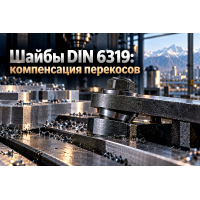 Шайбы сферические и конические DIN 6319 (формы C, D, G): компенсация перекосов, расчет зажима оснастки и монтаж в Алматы