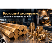 Шестигранник бронзовый БрАЖ9-4, БрОЦС5-5-5 и БрКМц3-1: выбор сплава, точение на ЧПУ и искробезопасные фитинги в Казахстане