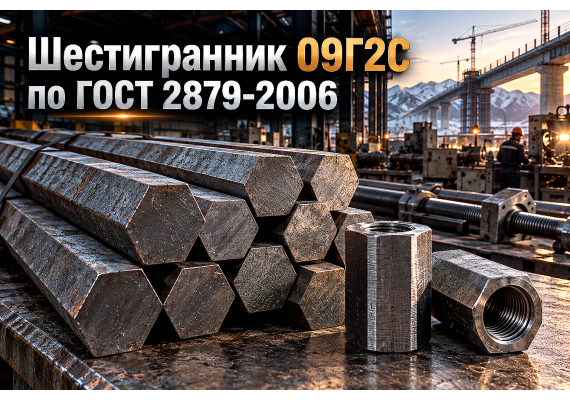 Шестигранник горячекатаный 09Г2С: выбор стали по ГОСТ 2879-2006, изготовление стяжных муфт и анкерного крепежа