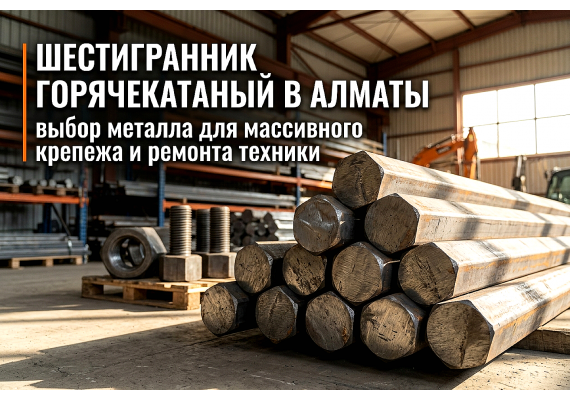 Шестигранник горячекатаный в Алматы: выбор металла для массивного крепежа и ремонта техники