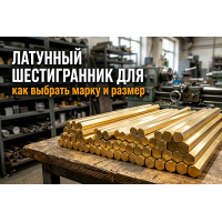 Латунный шестигранник для производства фитингов и метизов: как выбрать марку и размер