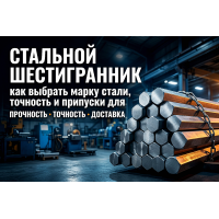 Стальной шестигранник: как выбрать марку стали, точность и припуски для производства деталей