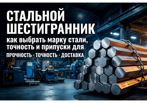 Стальной шестигранник: как выбрать марку стали, точность и припуски для производства деталей