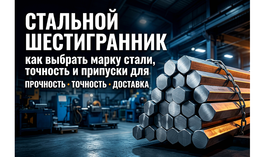 Стальной шестигранник: гид по выбору марки стали и точности