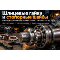Шлицевые гайки и многолапчатые шайбы: выбор по ГОСТ 11871-88 и DIN 981 для фиксации подшипников на валах