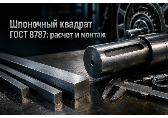 Шпоночный калиброванный квадрат ГОСТ 8787-68: выбор стали Ст45 и 40Х, расчет шпонок и монтаж