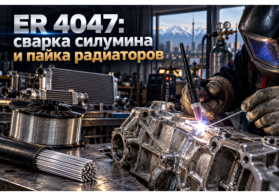 Сварочная алюминиевая проволока ER 4047 (AlSi12): выбор для сварки силумина, ремонта радиаторов и пайки теплообменников