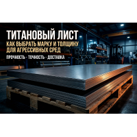 Титановый лист: как выбрать марку и толщину для агрессивных сред