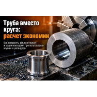 Толстостенная бесшовная труба для втулок и цилиндров: как заменить круг и сэкономить на обработке