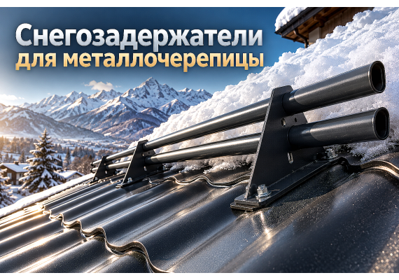 Трубчатые снегозадержатели для металлочерепицы: расчет нагрузок по СП РК, подбор кронштейнов и монтаж