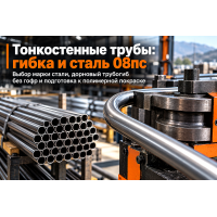 Трубы стальные электросварные прямошовные тонкостенные (10–57 мм): выбор стали 08пс, гибка на дорновых станках и покраска