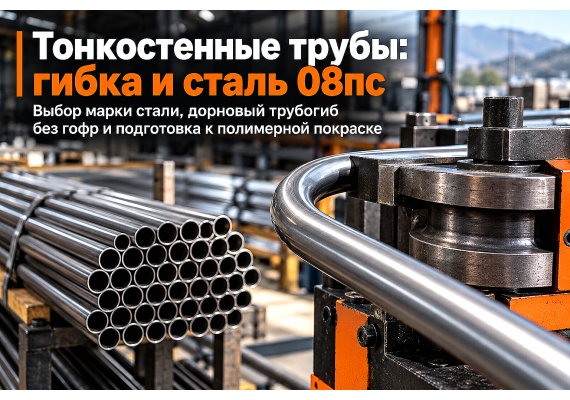 Трубы стальные электросварные прямошовные тонкостенные (10–57 мм): выбор стали 08пс, гибка на дорновых станках и покраска
