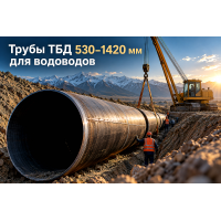 Трубы стальные электросварные большого диаметра (ТБД 530–1420 мм): ГОСТ 10706-76, ГОСТ 20295-85, расчет стенки и монтаж магистральных водоводов в Казахстане