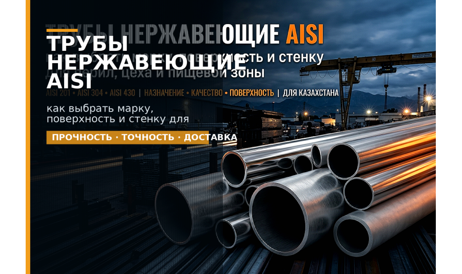 Как выбрать нержавеющую трубу AISI: гид по маркам, поверхности и применению