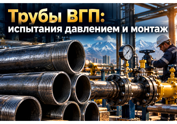 Водогазопроводные стальные трубы: требования ГОСТ 3262-75, гидроиспытания 3.1 МПа, сварка и сдача технадзору