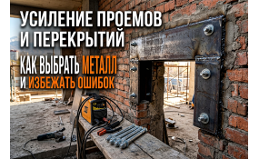Усиление проемов и перекрытий горячекатаным листом: выбор и монтаж