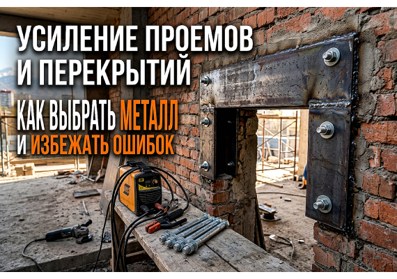 Усиление проемов и перекрытий горячекатаным листом: как выбрать металл и избежать ошибок