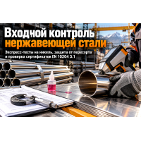 Входной контроль и закупка нержавеющего металлопроката (AISI 304, 316, 201): экспресс-тесты на никель, сертификаты EN 10204 3.1 и защита от пересорта