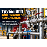 Почему узел подпитки котельной — слабое место по коррозии: линия Ду 15–50 из ВГП, обратный клапан и фильтр