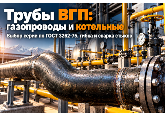 Водогазопроводные трубы для газопроводов и котельных: выбор толщины стенки, гибка и сварка неповоротных стыков