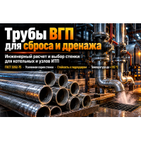 Водогазопроводные трубы ГОСТ 3262-75 для дренажных линий, сброса и продувки в ИТП и котельных