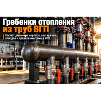Водогазопроводные трубы ГОСТ 3262-75 для распределительных гребенок и коллекторов отопления: расчет диаметра корпуса, шаг врезки штуцеров и монтаж в ИТП Водогазопроводные трубы ГОСТ 3262-75 для распределительных гребенок и коллекторов отопления: расчет диаметра корпуса, шаг врезки штуцеров и монтаж в ИТП