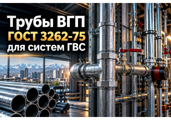 Водогазопроводные трубы ГОСТ 3262-75 для систем рециркуляции ГВС: расчет диаметров, температурные удлинения и монтаж