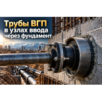 Водогазопроводные трубы ГОСТ 3262-75 для узлов ввода и прохода через фундаменты: расчет гильз, сальников и сейсмокомпенсация в Алматы