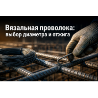 Вязальная проволока для арматуры: как выбрать диаметр под стержни, светлый или черный отжиг и способ вязки