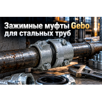 Зажимные муфты для стальных труб без сварки и резьбы (тип Gebo): выбор чугунных муфт, расчет давления и бессварной ремонт в Алматы