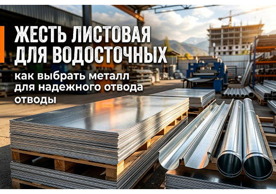 Жесть листовая для водосточных систем: как выбрать металл для надежного отвода воды