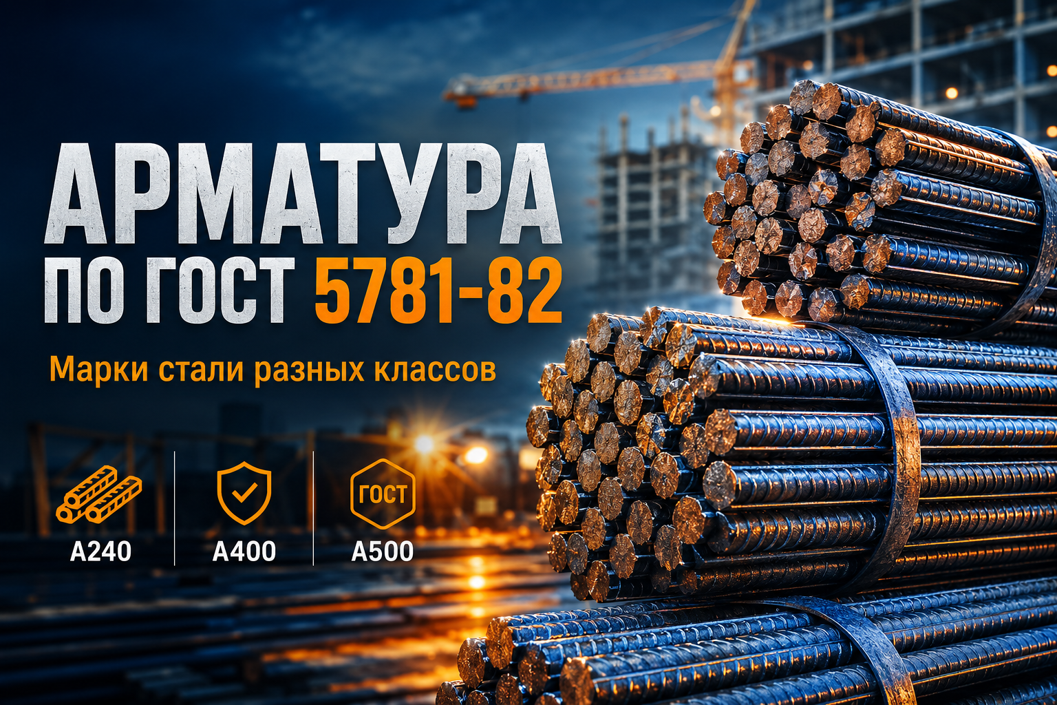 Марки стали, применяемые для изготовления арматуры разных классов