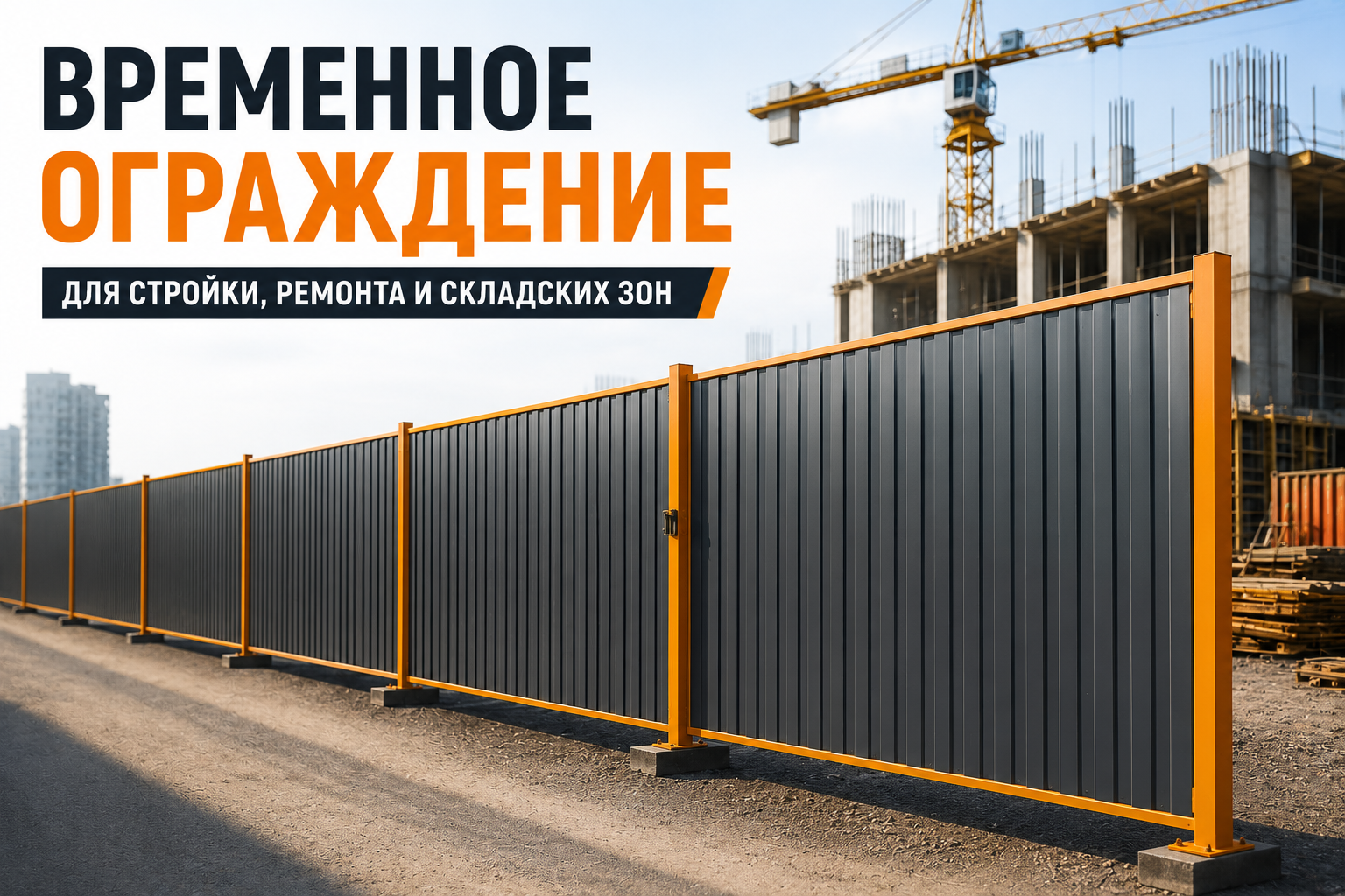 Временное ограждение стройплощадки: как быстро закрыть объект
