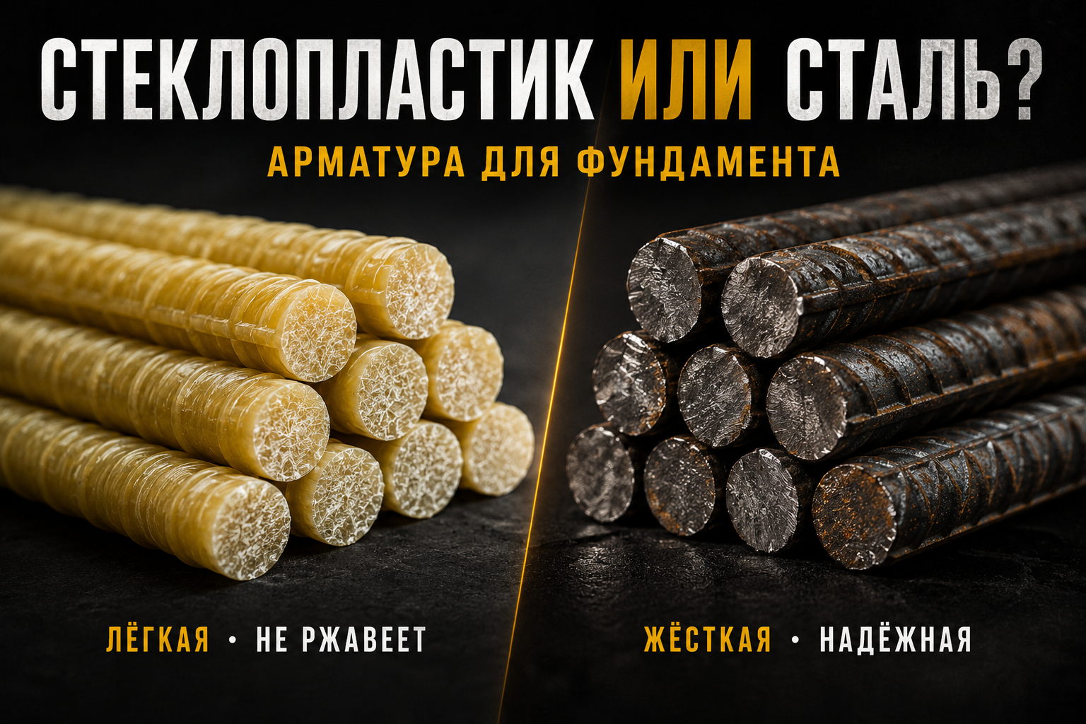 Стеклопластиковая или стальная арматура: что лучше для фундамента