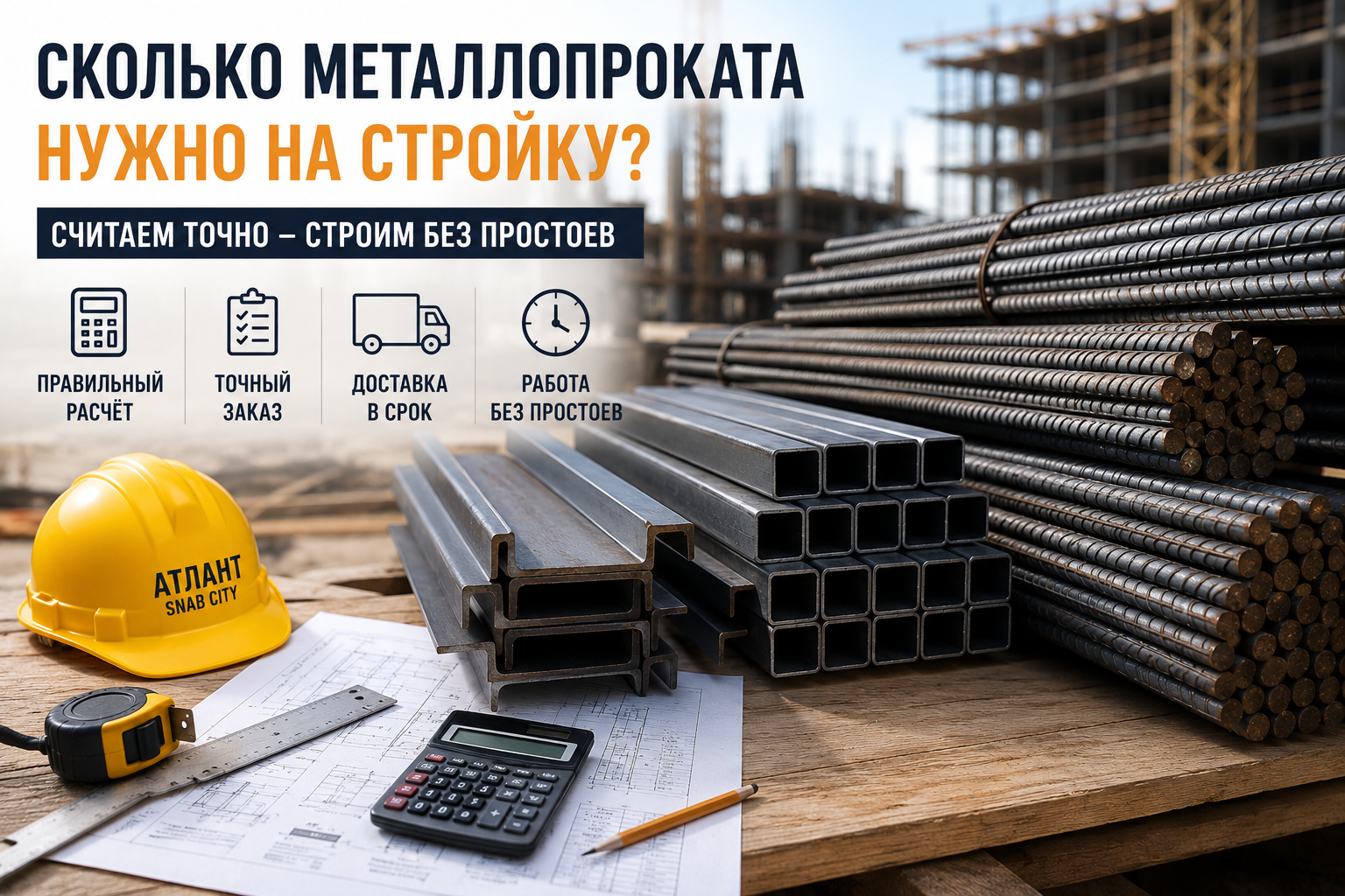 Сколько металлопроката нужно на стройку