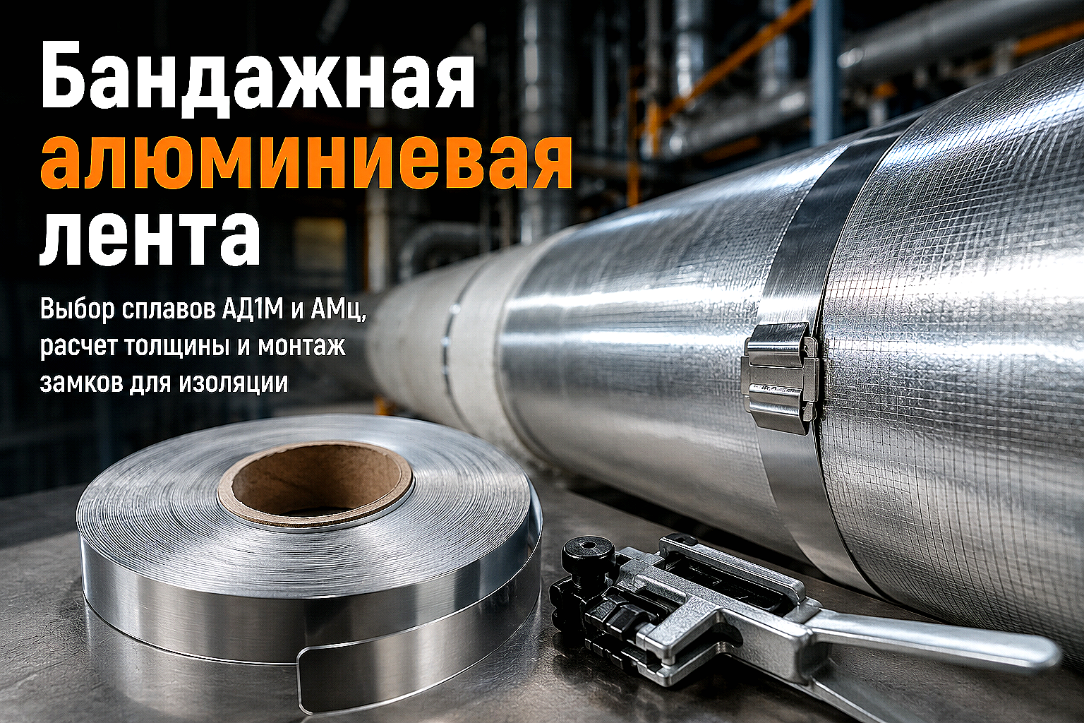 Алюминиевая лента для бандажирования теплоизоляции и вентиляции: выбор сплава, толщины и правила фиксации
