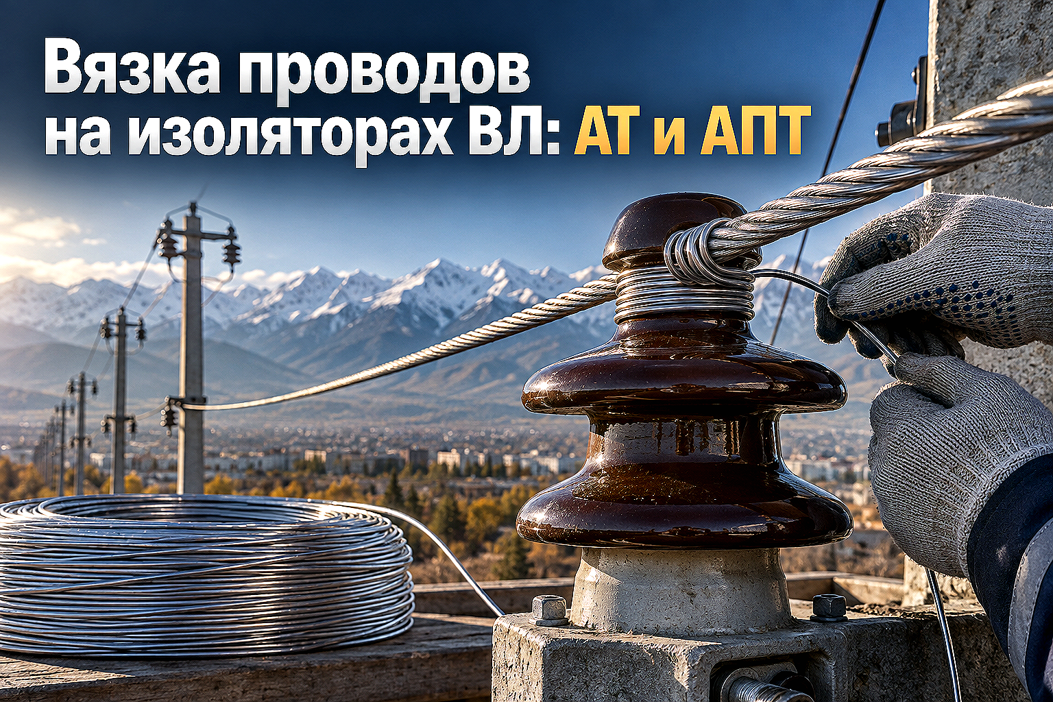 Алюминиевая проволока для вязки проводов на изоляторах ВЛ: выбор диаметра, марки АТ/АПТ и схемы монтажа