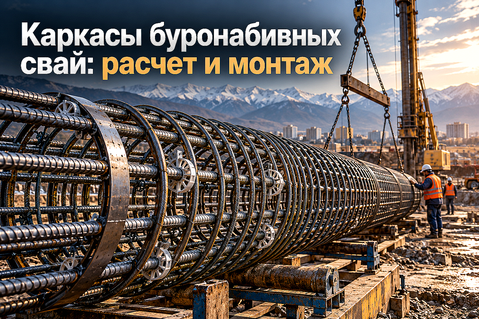 Арматурные каркасы буронабивных свай: выбор арматуры А500С, спиральная навивка и монтаж