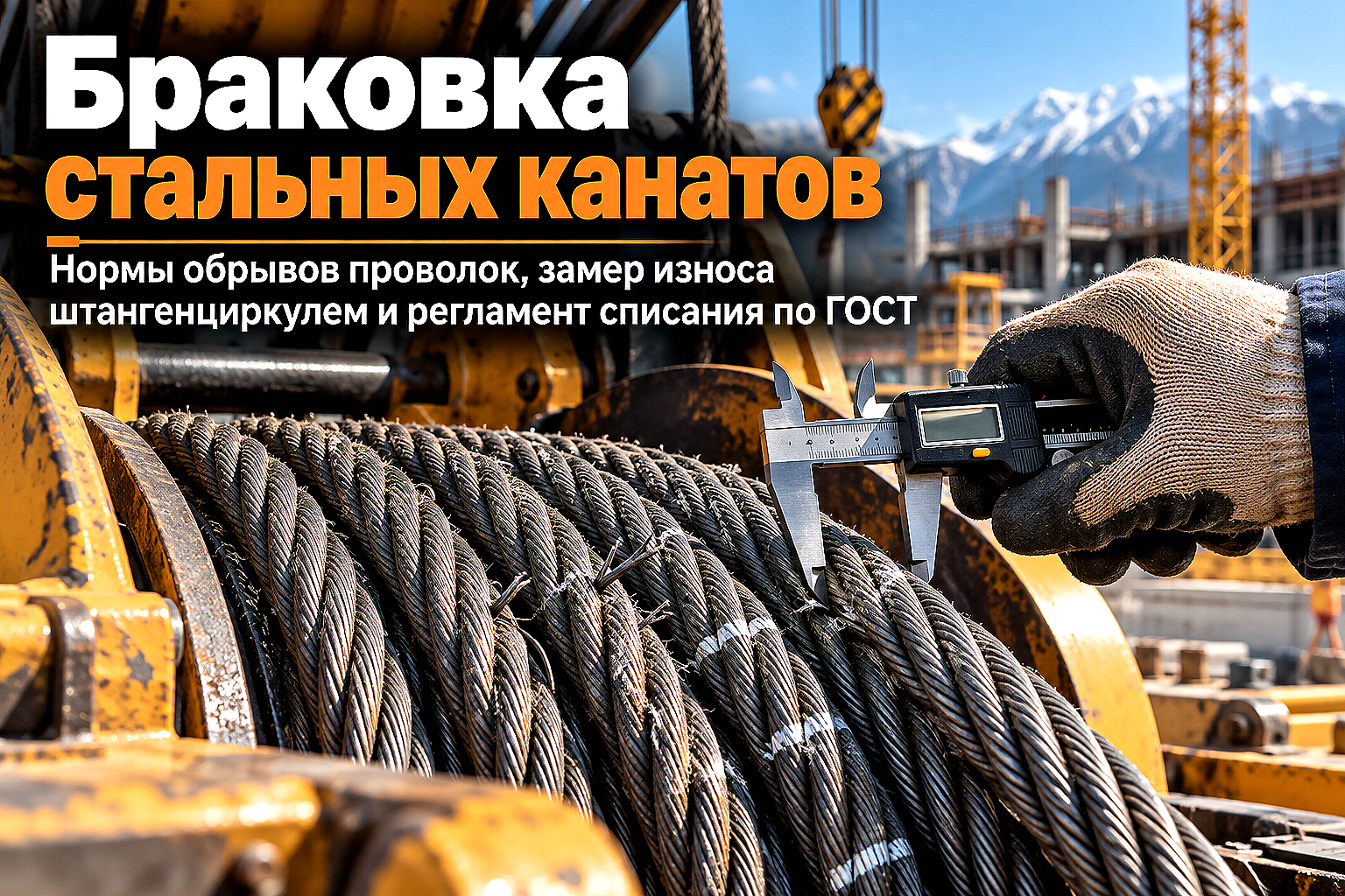 Браковка стальных канатов и тросов: нормы списания, подсчет обрывов проволок и контроль износа