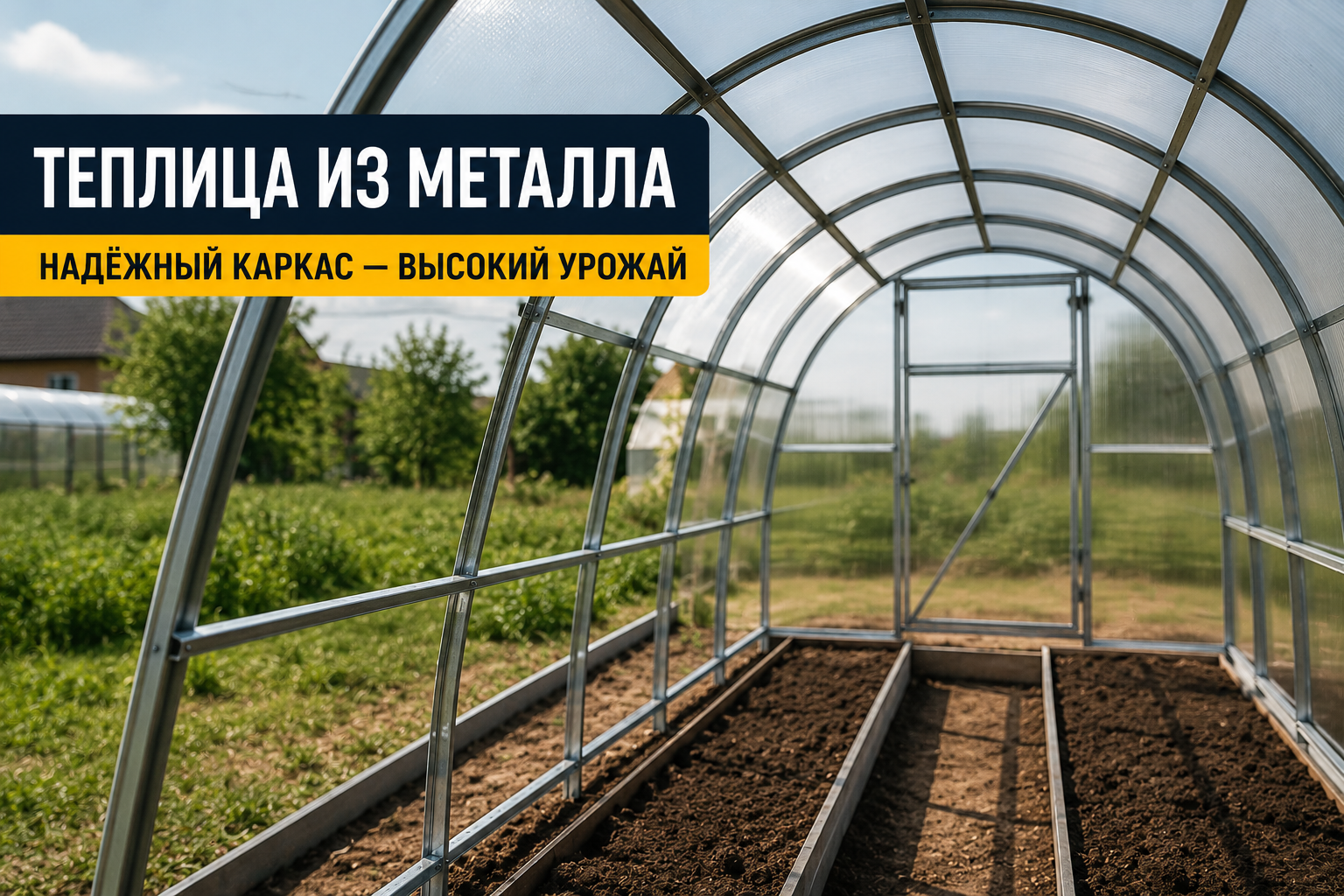 Теплица из металла: как не потерять сезон из-за слабого каркаса
