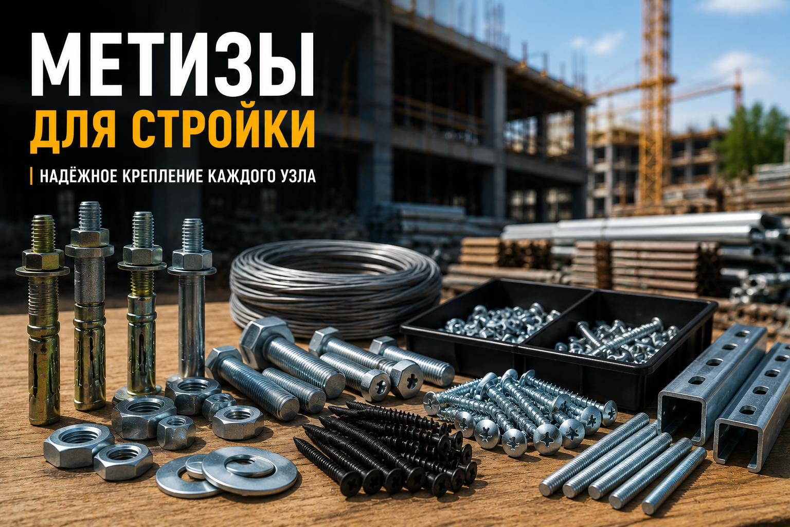 Метизы и крепёж: мелочи, которые решают ход стройки
