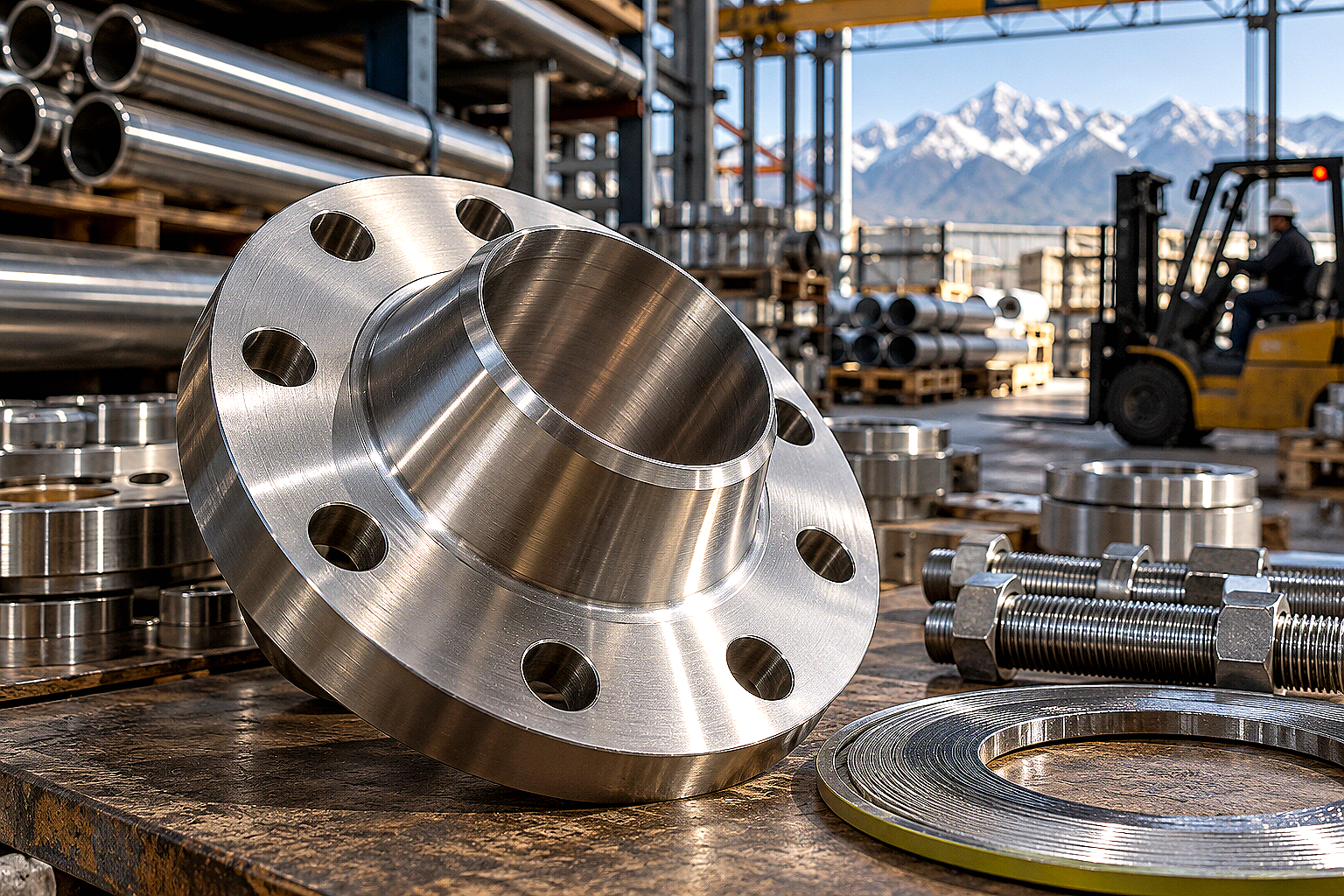 Фланцы нержавеющие воротниковые ASME/ANSI B16.5: выбор стали AISI 304/316L, соответствие давлениям Class и монтаж