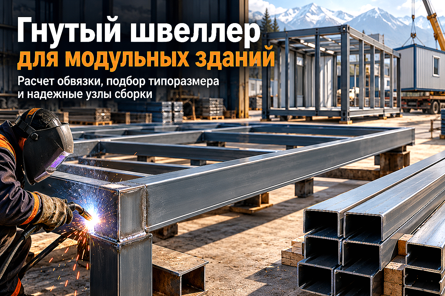 Гнутый швеллер для каркасов модульных зданий и блок-контейнеров: выбор, расчет обвязки и сварка